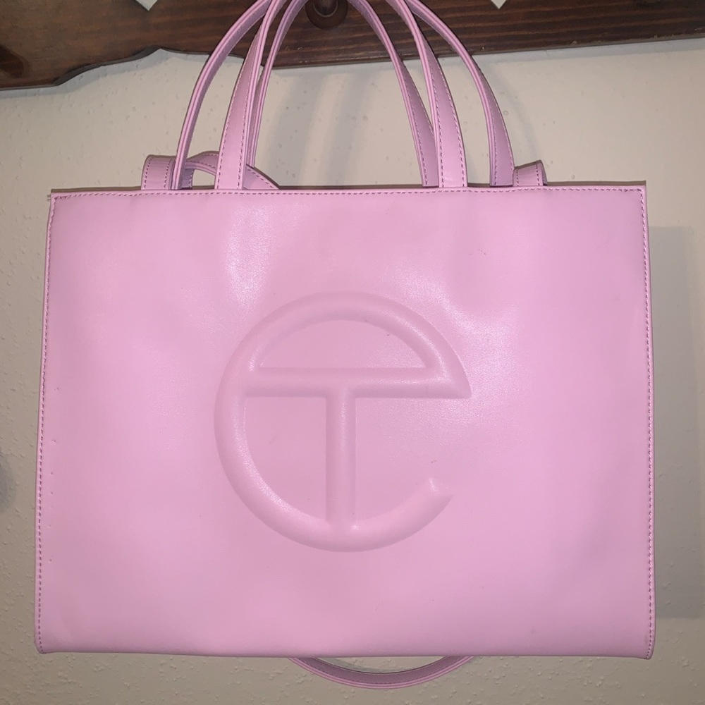 Bubblegum pink medium Telfar bag